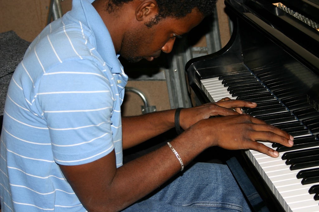 Jean on piano